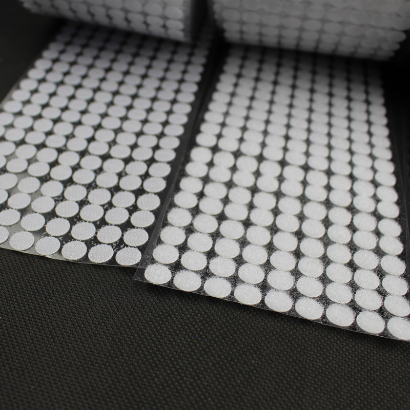 Direct supply of white punch round hook and loop kindergarten quiet book children's picture album self-adhesive back glue hook and loop