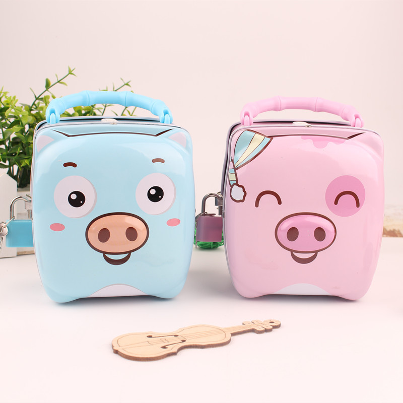 新款小猪宝宝存钱罐创意儿童零钱储蓄罐可爱奖品礼物批发 存钱罐