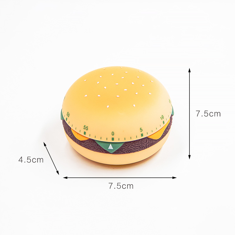 New creative hamburger timer kitchen mechanical timer timer student time manager timer reminder