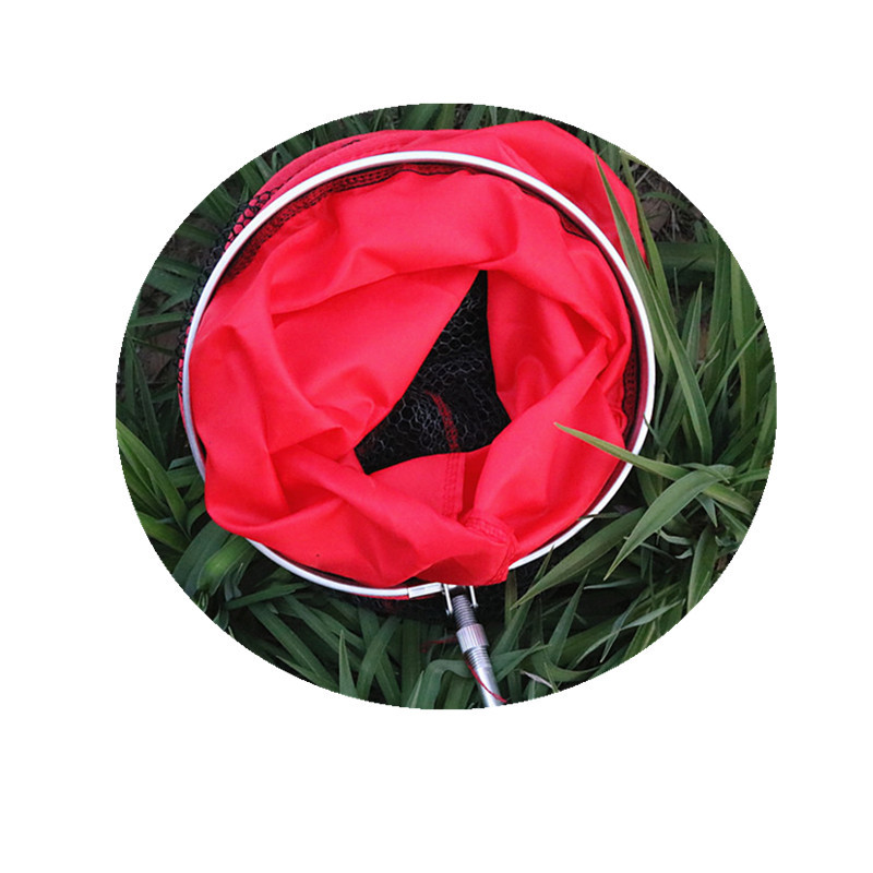 Aluminum alloy small fish protection fishing net hanging glue anti-hanging universal positioning fisherman fish protection net pocket black pit fishing gear supplies
