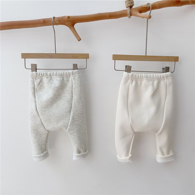 Children's Pants ins Baby Korean Style Children's Wear Baby Large PP Pants Autumn and Winter Baby Fleece-Lined Casual Pants Men's Pants Cotton