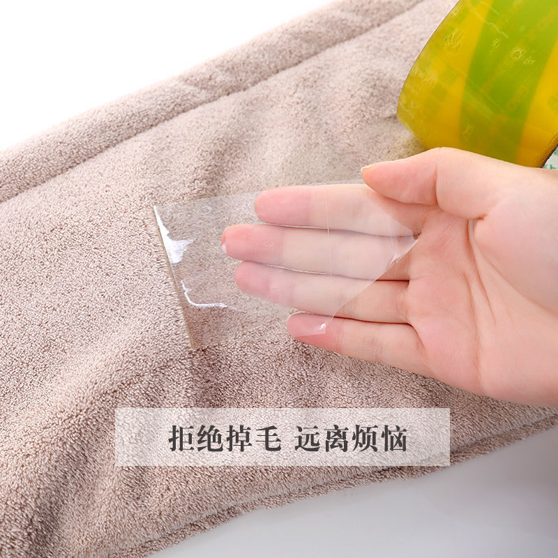 Coral fleece hair drying cap Women's absorbent quick-drying thickened hair drying towel closed toe towel plain color Internet celebrity shower cap manufacturer in stock