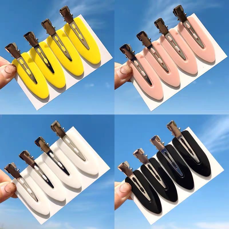 プロの髪型クリップ美髪造形無痕クリップ前髪クリップ化粧師影楼長口ヘアクリップ区画位置決めクリップ|undefined