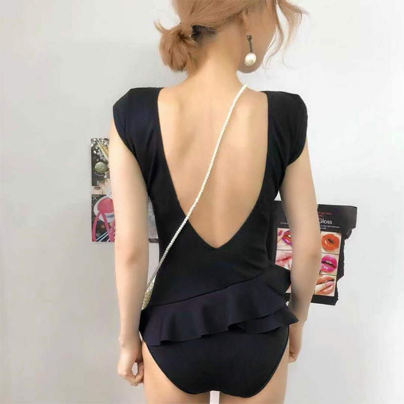 Swimsuit Women's Korean-style Internet Popular ins Sexy Backless Bikini Small Chest Push-up Belly-Covering Slimming Hot Spring Swimsuit