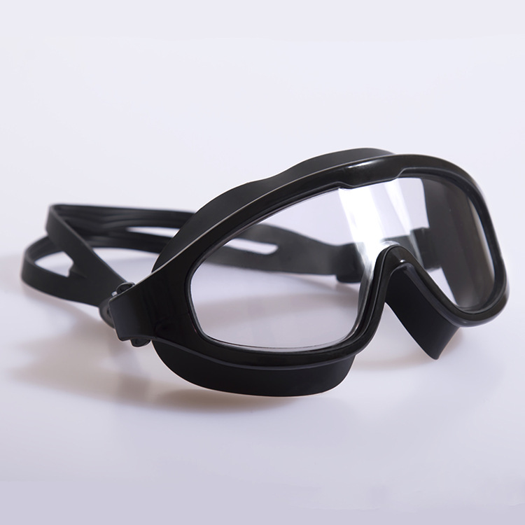 HD new goggles flat/myopia waterproof anti-fog adult unisex large frame swimming glasses spot