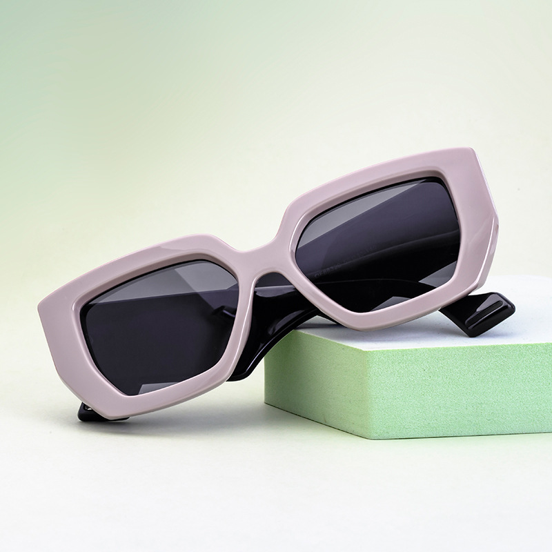 European and American trend box wide-leg sunglasses women's online popular same-style large-frame sunglasses women's cross-border sunglasses