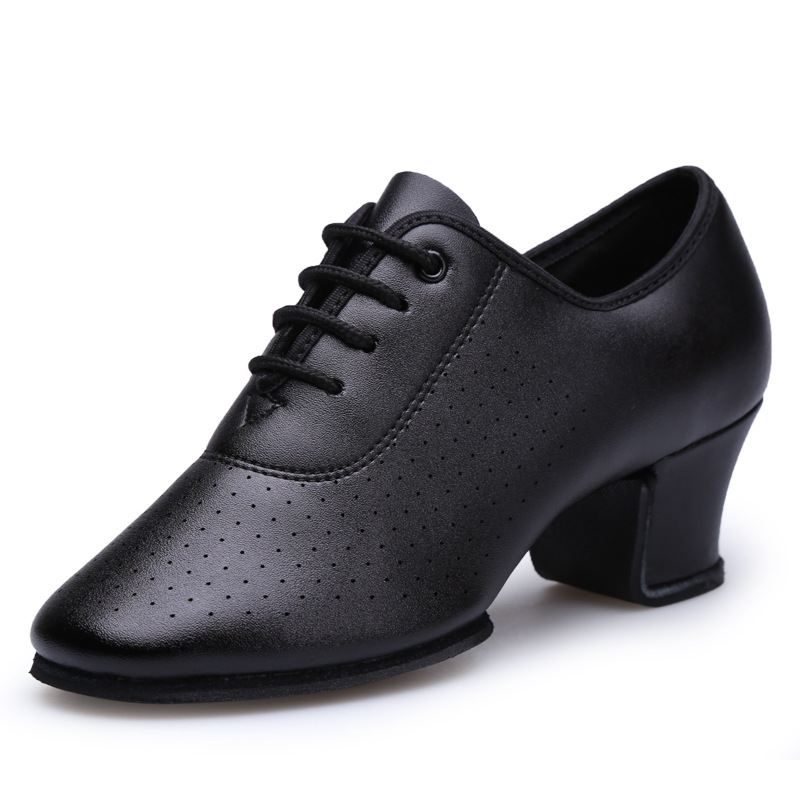 Paladin Dance Shoes Super Fiber Outdoor Adult Social Dance Shoes Soft Sole Mid-Heeled Sappers Modern Square Dance Women's Shoes