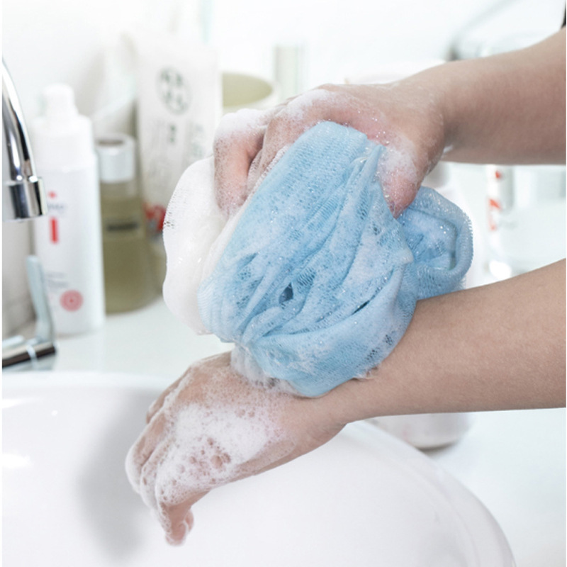 Rubbing towel bathing artifact three-piece set thickened rubbing mud decontamination bath ball combination set back Strip long rubbing towel