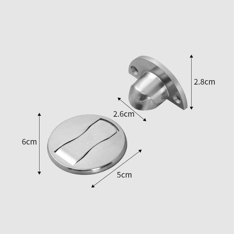 ドリル不要の亜鉛合金ドア吸引強力な磁気衝突防止ドアトップクリップ地面吸引リミッター家庭用ストッパー|undefined