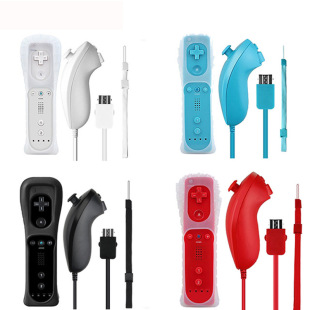 WIIU/WII handle wii straight handle + curved handle wii right handle built-in accelerator 2 in 1 left and right handle