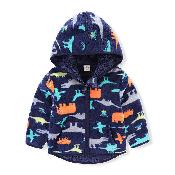 20 factory direct children's clothing spring and autumn girls polar fleece boys thick coat vests 2-8 years old factory wholesale