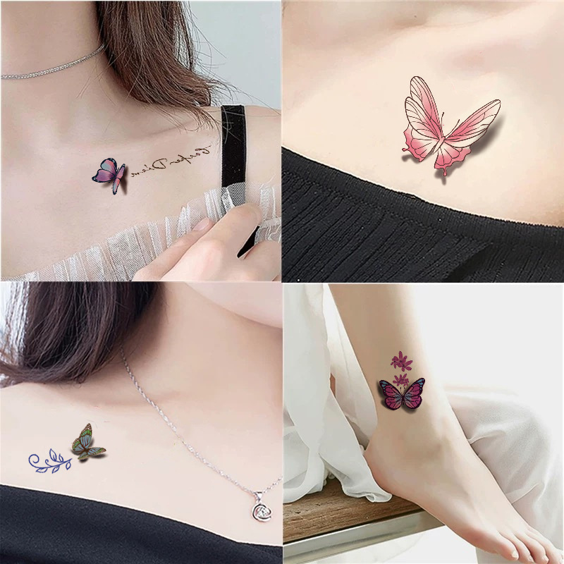 Original new 30 set tattoo stickers small fresh flower arm ankle waterproof tattoo stickers spot