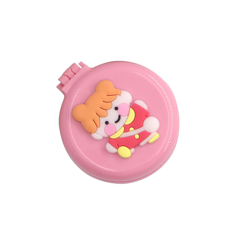 ins Korean Style Girly Heart Portable Comb Portable Hyanging Style Flower Air Cushion Comb with Makeup Mirror Folding Comb