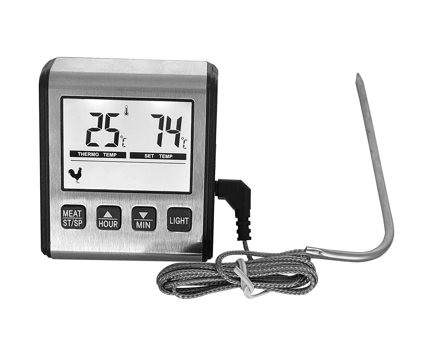 New TP710 barbecue thermometer with timing BBQ Thermometer alarm function food thermometer