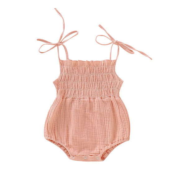 Boys and Girls Double-Layer Cotton Crepe Adjustable Tie-Up Suit