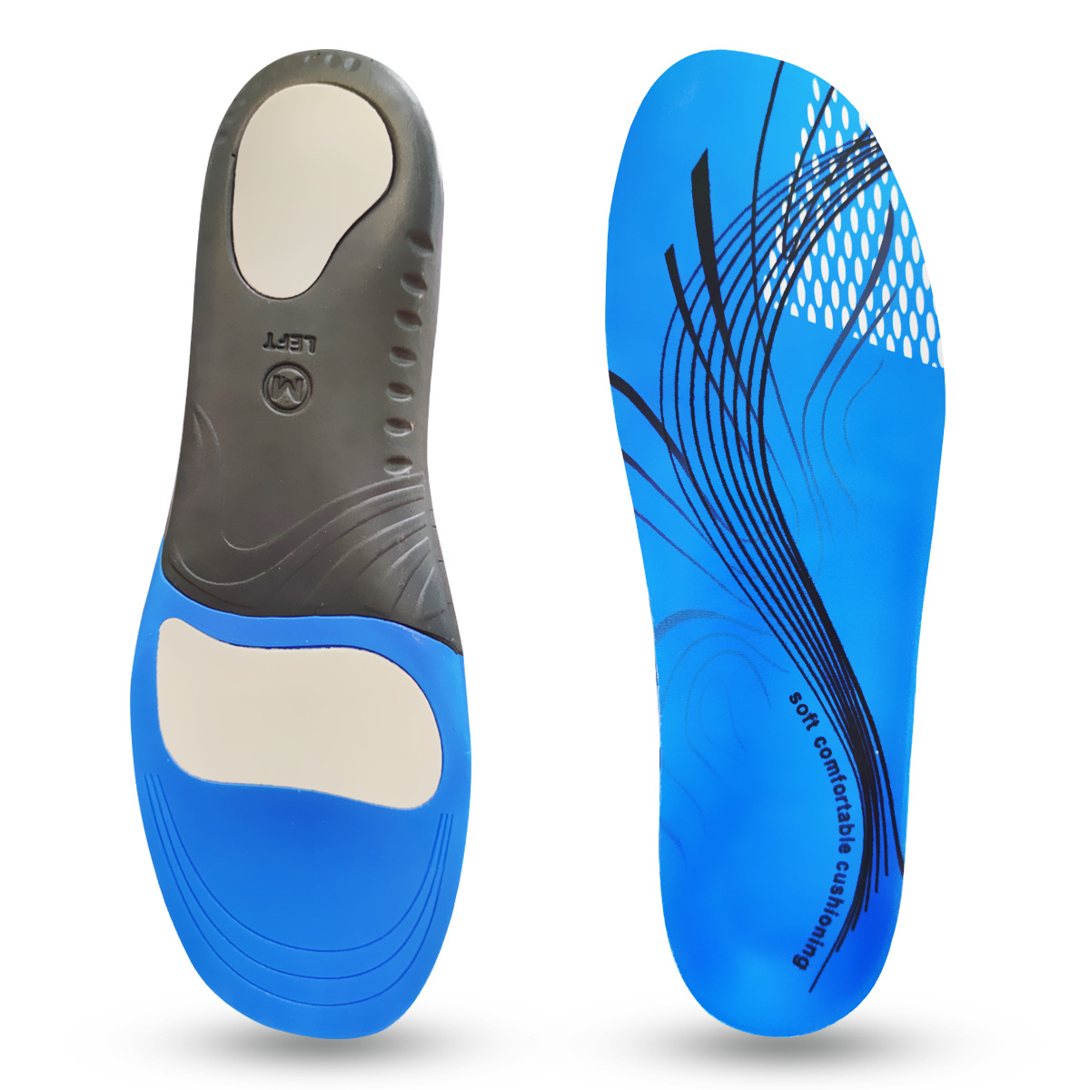 New correction insole flat foot basketball insole arch orthopedic insole high elastic breathable insole deodorant shock absorption