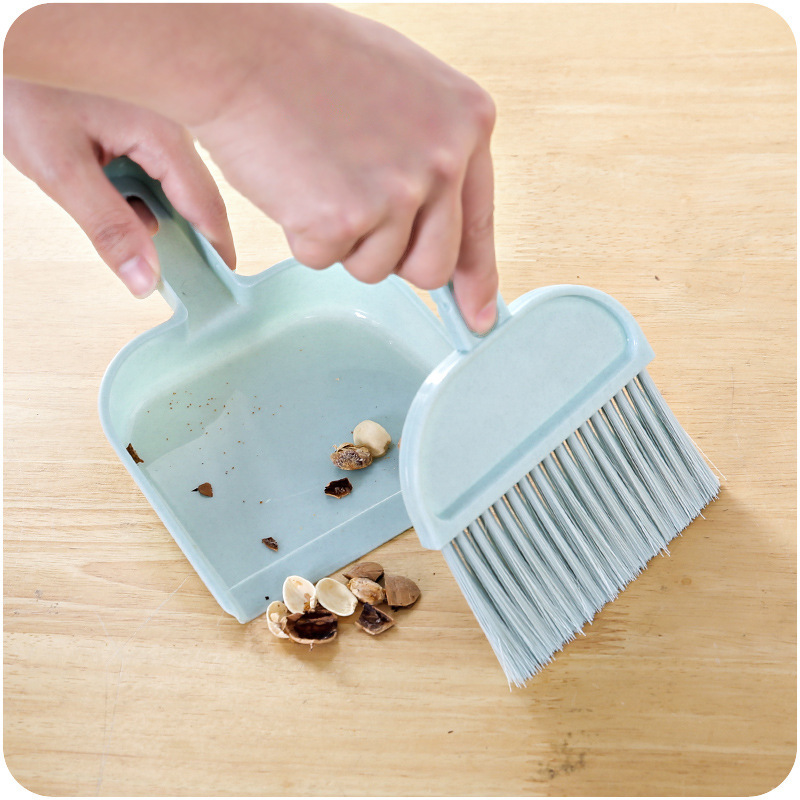 Household Mini Dustpan Broom Desktop Small Broom E394 Keyboard Brush Creative Cleaning Tools Plastic Dustpan Set