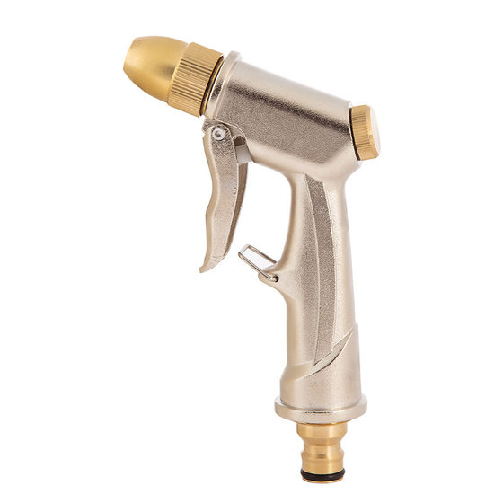 Factory supply car wash water gun tuhao gold water gun pure copper bullet water gun nipple spray gun hot selling metal water gun