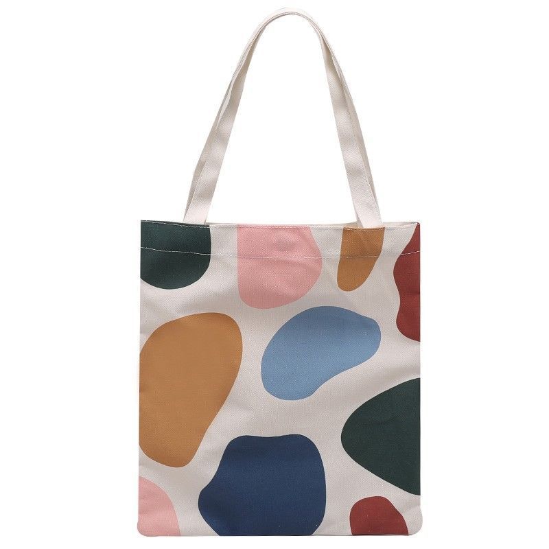 Spot portable canvas bag Japanese and Korean small fresh art shopping shoulder bag student gift bag set cotton cloth bag