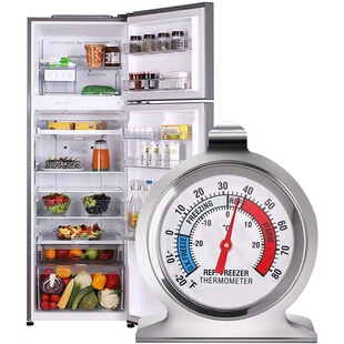 Stainless steel refrigerator thermometer freezer thermometer bimetal good precision environmental protection tools manufacturers supply