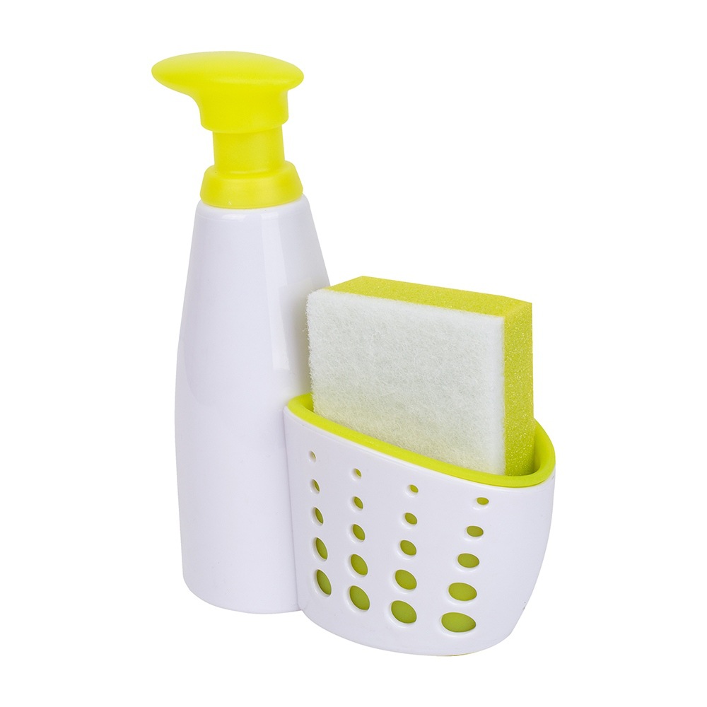 Press soap dispenser soap dispenser sink sider cleaning pot emulsion bottle with sponge cleaning bottle 350ml