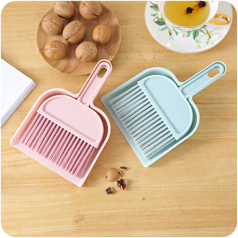 Household Mini Dustpan Broom Desktop Small Broom E394 Keyboard Brush Creative Cleaning Tools Plastic Dustpan Set