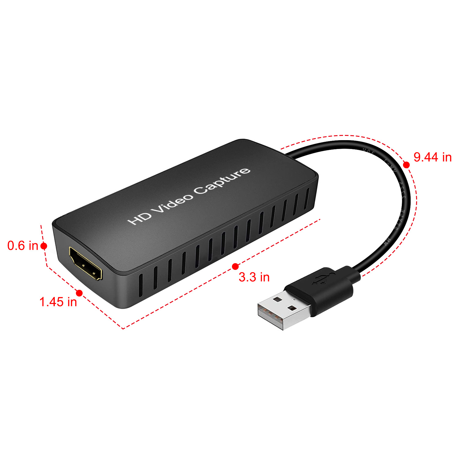 Video capture card USB2.0 video capture 1080p support OBS recording USB to HDMI video capture card