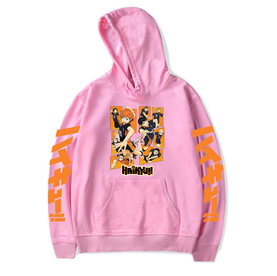 2020 cross-border new Amazon Volleyball Youth European and American fashion loose men's and women's casual hooded