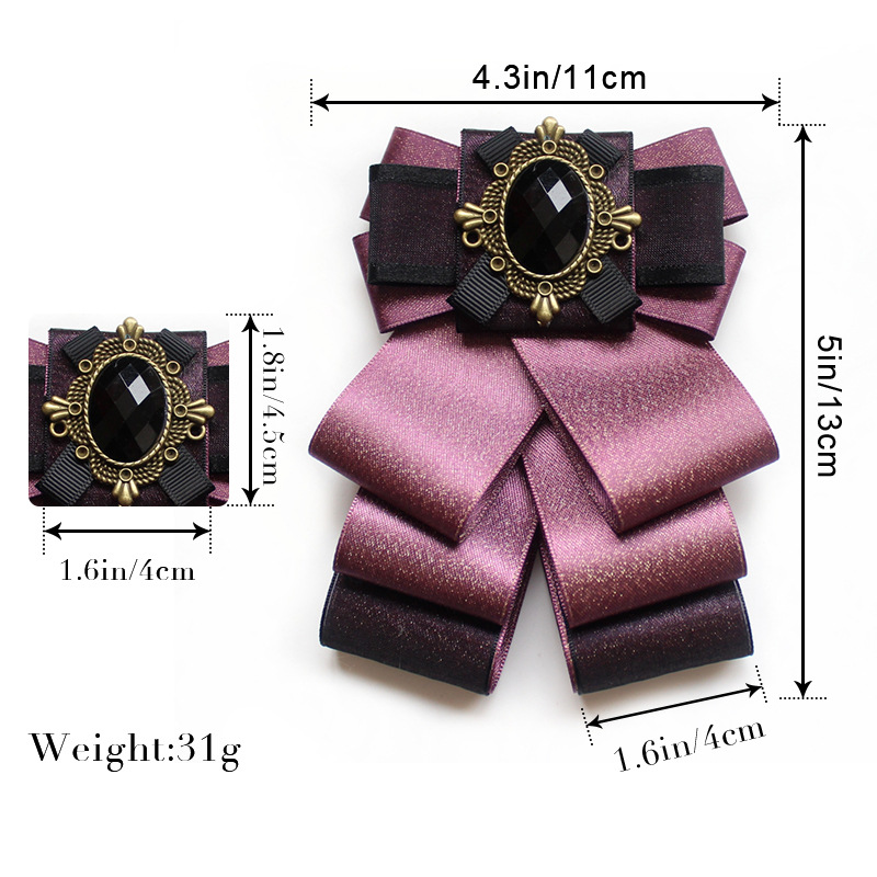 Korean Ribbon Double-Layer Dress Suit Men's Collar Flower Wholesale in stock Groom Best Man Wedding Banquet Bow Tied