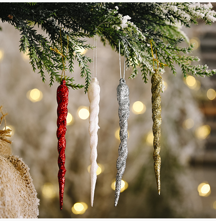 Haobei Christmas decoration supplies colorful ice bar pendant creative pendant magic stick hanging piece small tree thread hanging ornament_voghion.com
