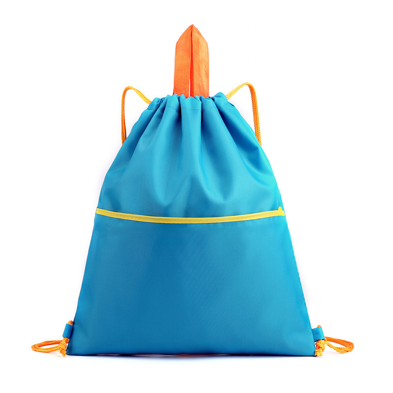 Waterproof Polyester Drawstring Pocket Custom Logo Basketball Drawstring Backpack Outdoor Fitness Storage Drawstring Bag