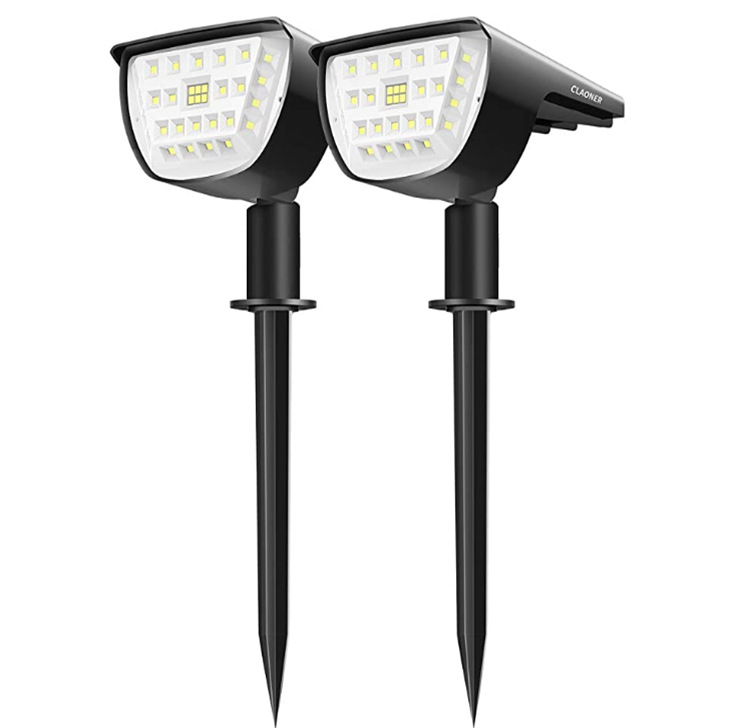 Solar Lawn Light Warm White Straw Light Garden Light 30LED Lens Spotlight New