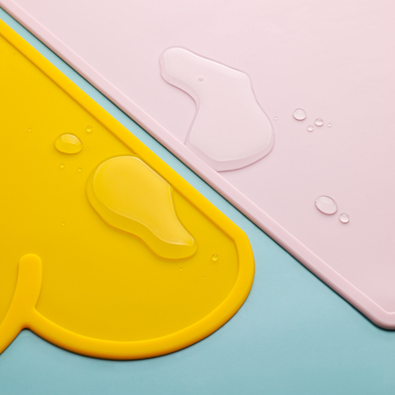 Platinum Silicone Placemat Food Grade Children's Cloud Table Mat Dirt-Resistant Non-Slip Dining Table Heat Insulation Mat