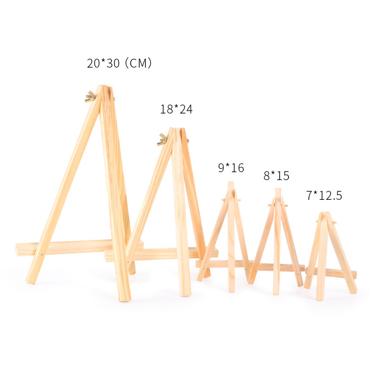 Small easel wooden tripod painting display easel mobile phone stand album small easel wooden easel