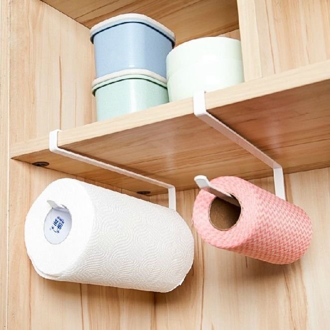 Kitchen Tissue Rack Preserving Film Rack Storage Rack Tissue Rack Punch-free Napkin Rack Cabinet Roll Paper Rack Hanging