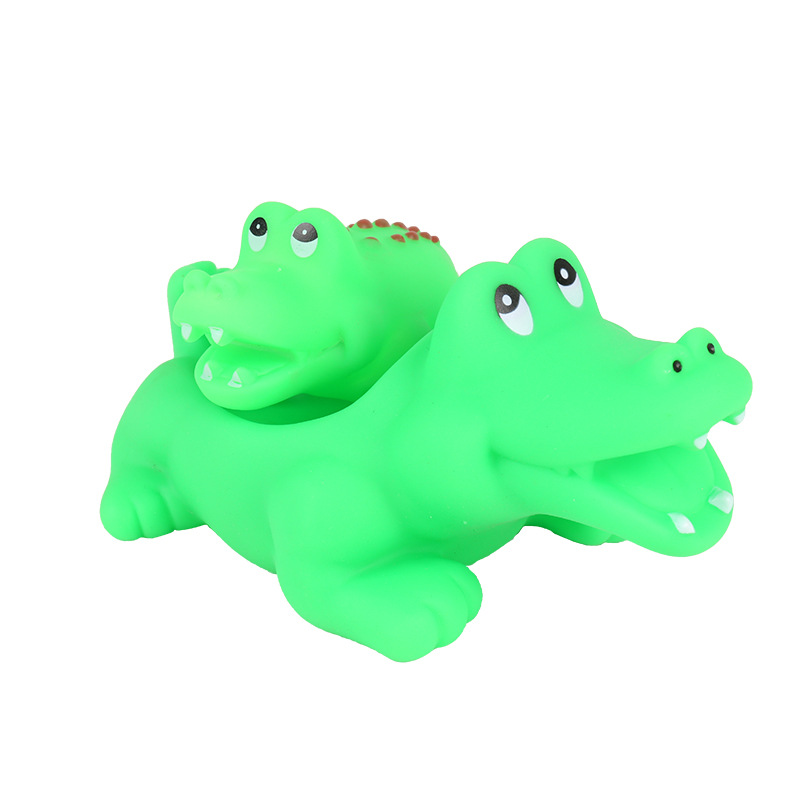 Children's bath water toys Pinch yellow duck Turtle red fish crocodile seal hippo multi-style child and mother series