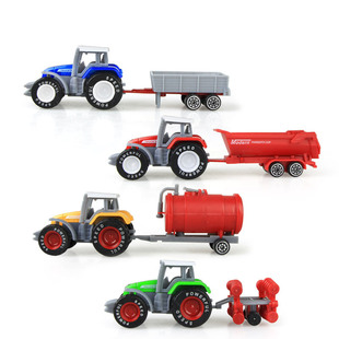Farm Tractor Farmer Car Children Simulation Inertia Coasting Farm Vehicle Harvesting Model Toys Cross-border Amazon