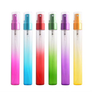 10ml Controlled Perfume Glass Bottle Gradient Spray Color Portable Spray Tube Bottle Empty Bottle Cosmetic Bottles