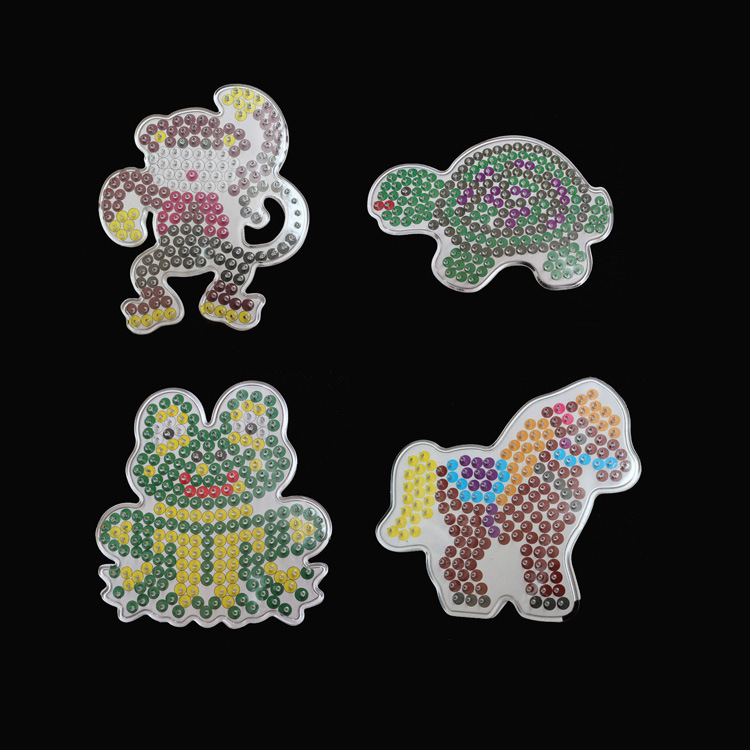 5mm spell bean template spell bean Template small DIY puzzle stitching toy send color card