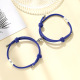 Milan rope Sun Moon sapphire blue pair