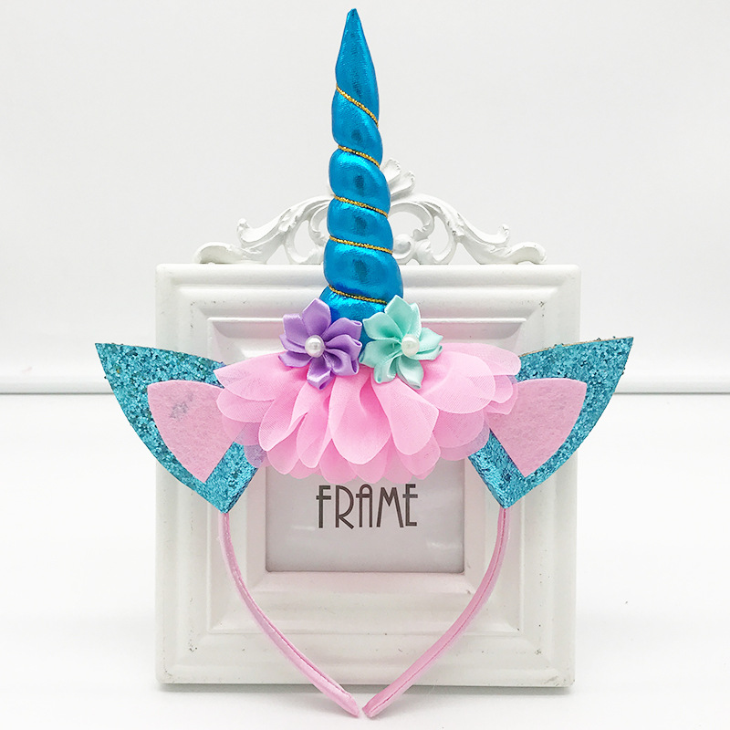 Unicorn Headband Halloween Children Headband Birthday Holiday Party Baby Hair Accessories Headdress Unicorn Party