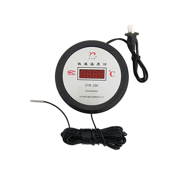 Digital display thermometer industrial digital electronic temperature watchband embedded waterproof probe greenhouse ginger cellar thermometer