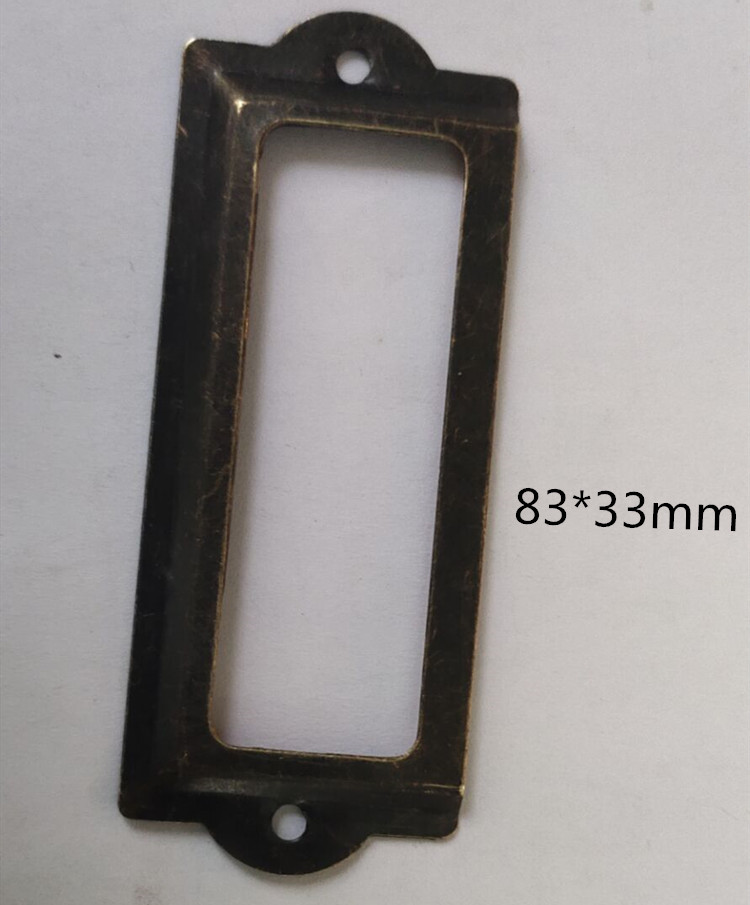 Antique label frame business card frame decorative frame gift box frame iron frame handle Qinggu 70*33mm
