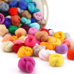 Factory direct wholesale and retail 66s Australian wool felt stamp music material bag handmade diy Spanish wool strip