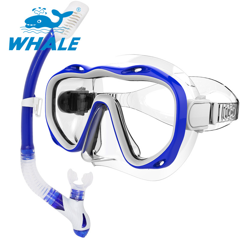 Foreign Trade Cross-border Large Frame Single-sided Mirror Frame Diving Goggles Diving Breathing Tube Diving Snorkeling Set Equipment Diving Mask