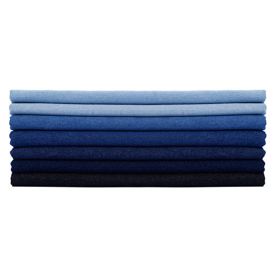 Spot supply of thick/thin cotton elastic spring/summer shirt denim direct sales