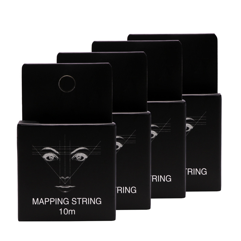 Tattoo eyebrow line with ink semi-permanent makeup microblade pre-inked eyebrow pencil marking line MAPPING STRING
