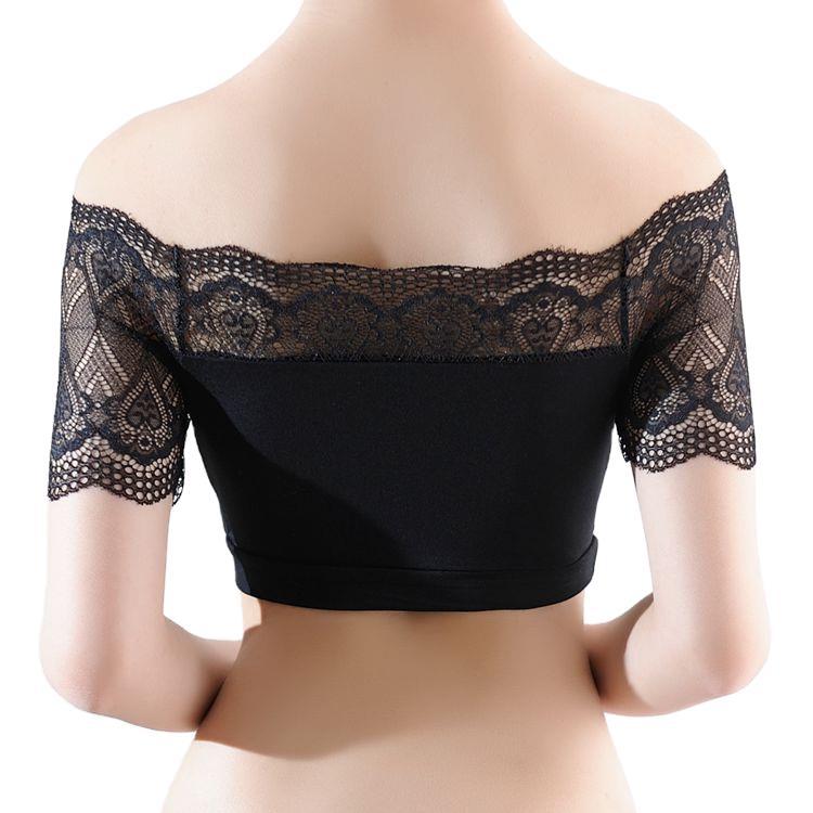 Spring and summer hot sale anti-light tube top Vest Women's lace sexy all-match wrap chest with chest pad base underwear 1835