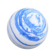 Blue mixed White