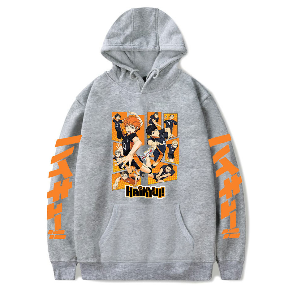 2020 cross-border new Amazon Volleyball Youth European and American fashion loose men's and women's casual hooded